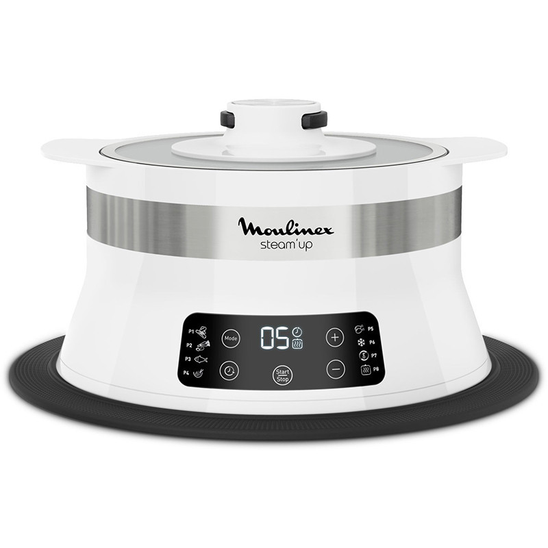 Cuiseur Vapeur Steam Up 550W Blanc - MOULINEX - VJ5040