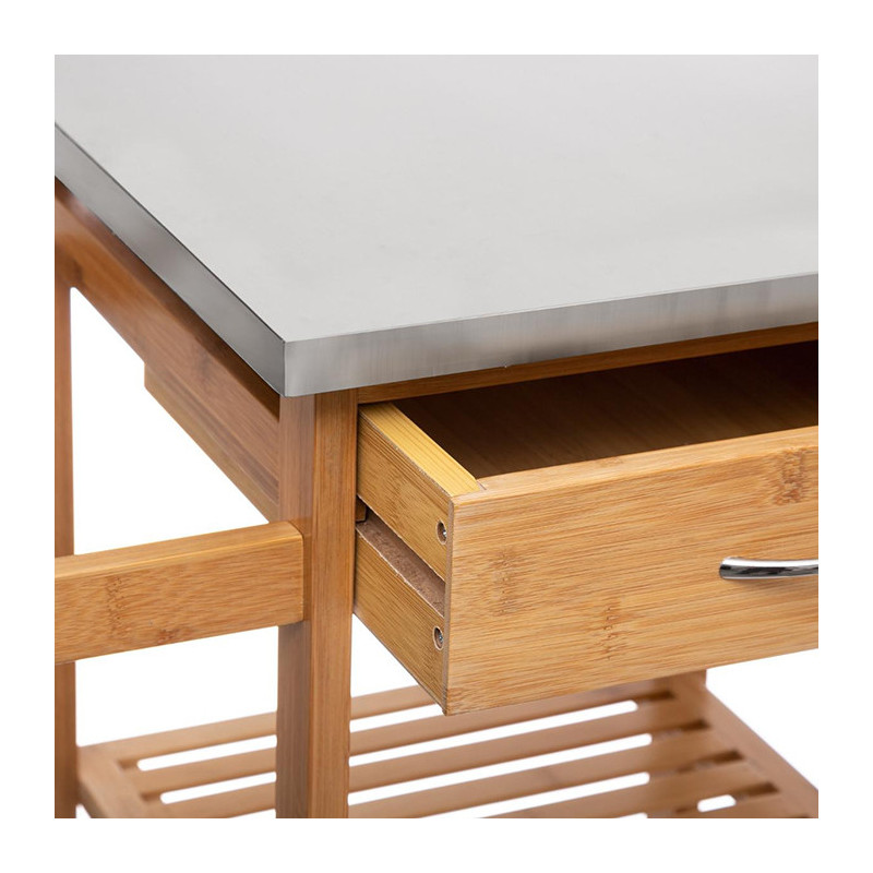 Desserte Grand Modèle Bambou/Métal - 5FIVE
