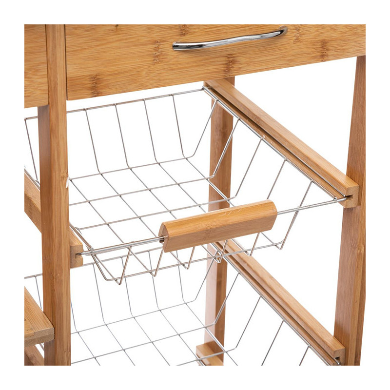 Desserte Grand Modèle Bambou/Métal - 5FIVE