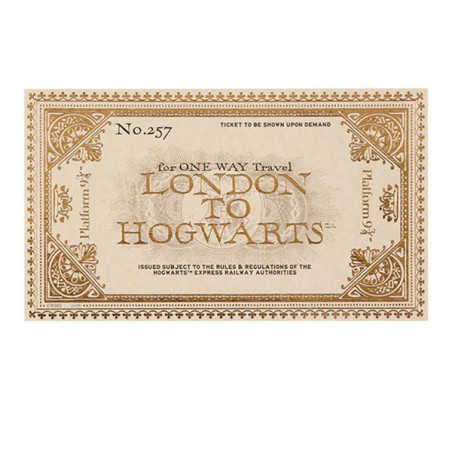 Plaque Métal Harry Potter Hogwarts Express Tickets - PYRAMID INTERNATIONAL - LTIN00017