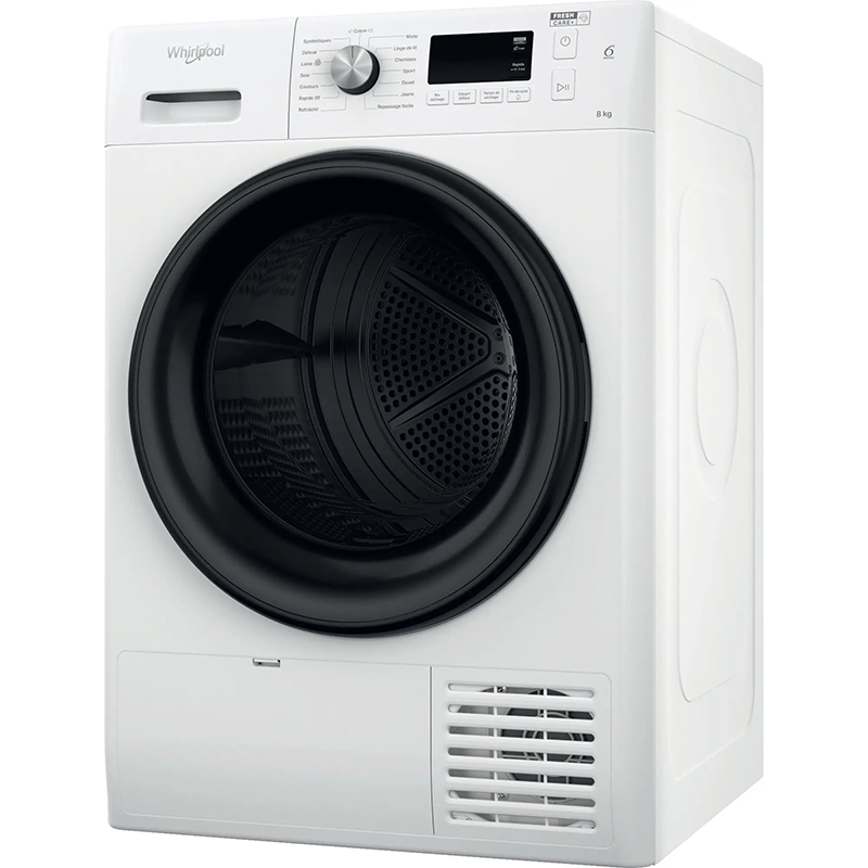Sèche linge Condensation 8Kg Blanc - WHIRLPOOL - FFTSM1182BFR