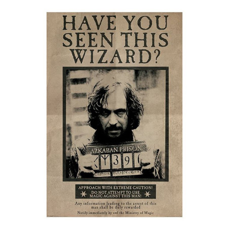 Poster Harry Potter Wanted Sirius Black 61x91cm - PYRAMID INTERNATIONAL - PP33681