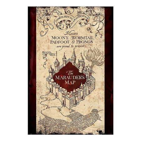 Poster Harry Potter The Marauders Map 61x91cm - PYRAMID INTERNATIONAL - PP33921