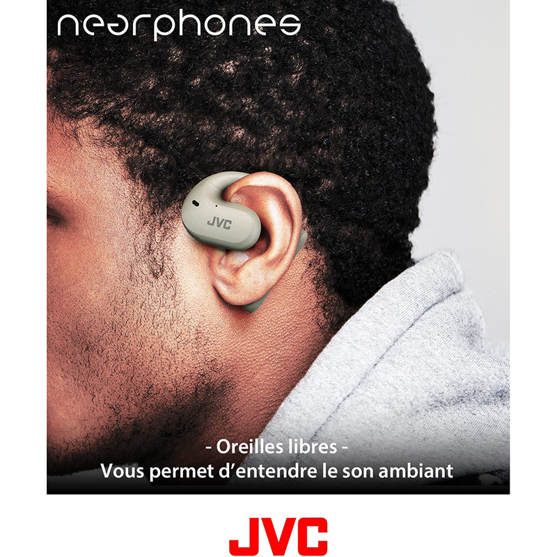 Écouteurs sans Fil Bluetooth Oreille Ouverte Stéréo Fermé Blanc - JVC -  HANP35TWU 