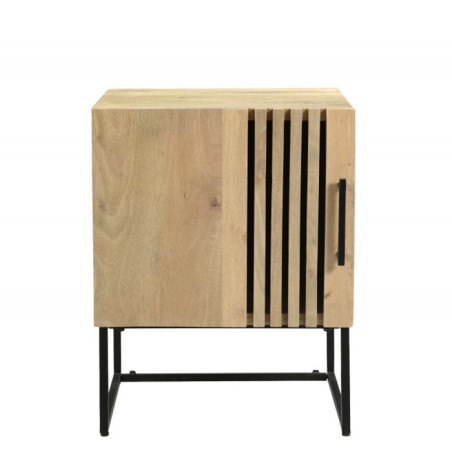 Chevet 1 Porte Barat 45x43x59 cm Naturel - 57493