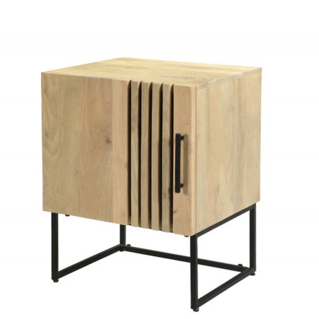 Chevet 1 Porte Barat 45x43x59 cm Naturel - 57493