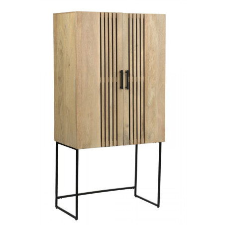 Bahut 2 portes Barat 80x43x161cm - 57538