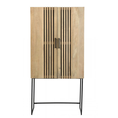 Bahut 2 portes Barat 80x43x161cm - 57538