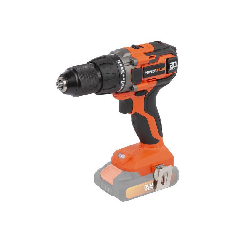 Perceuse-Visseuse Dual Power 20V Li-Ion Noir/Orange