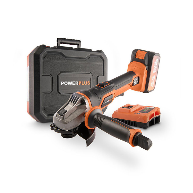 Meuleuse d'angle Dual Power 20V 115mm + Batterie 40V 2.5Ah + Chargeur