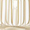 Suspension E27 Métal Pecan Ø38 cm Noir/Naturel
