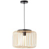 Suspension E27 Métal Pecan Ø38 cm Noir/Naturel