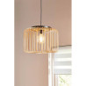 Suspension E27 Métal Pecan Ø38 cm Noir/Naturel