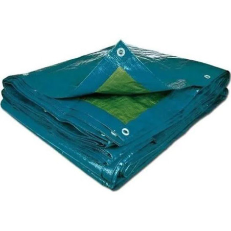 Bâche Multi Usages 5x8cm Bleu/Vert - TERRE JARDIN - 0066,