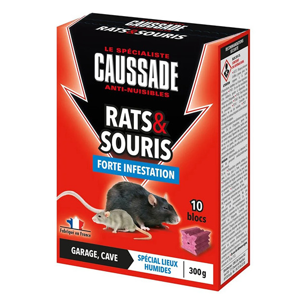 Bloc anti-rat/Anti-souris 300g - CAUSSADE - 5597586 