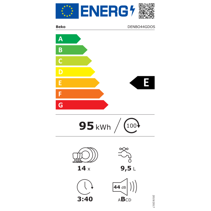 Lave-vaisselle Pose Libre bPro 500 Auto Dose 14 Couverts Gris - BEKO - DENBO44GDOS