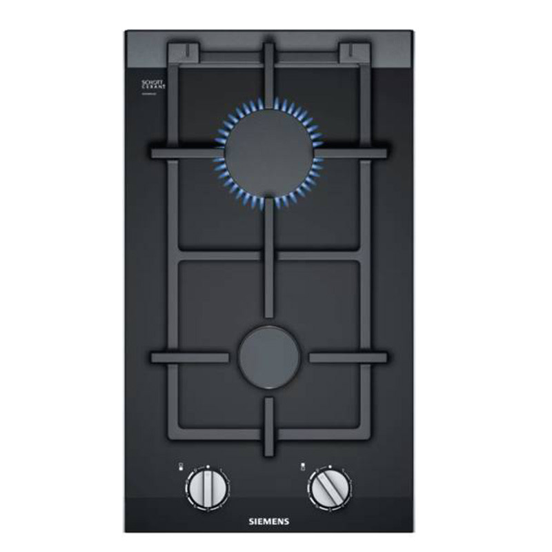 Plaque de cuisson à Gaz iQ700 2 Foyers Noir - SIEMENS - ER3A6BB70