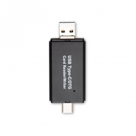 Lecteur de cartes Type A/ Type C pour SD et micro SD Noir - RADIOLA - FO1015