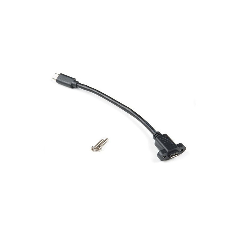 Câble USB pour façade micro-USB femelle/micro-USB mâle Noir - RADIOLA - FO1026