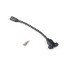 Câble USB pour façade micro-USB femelle/micro-USB mâle Noir - RADIOLA - FO1026