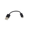 Adapteur Câble USB 2.0A vers Micro B 10cm Noir - RADIOLA - FO1036