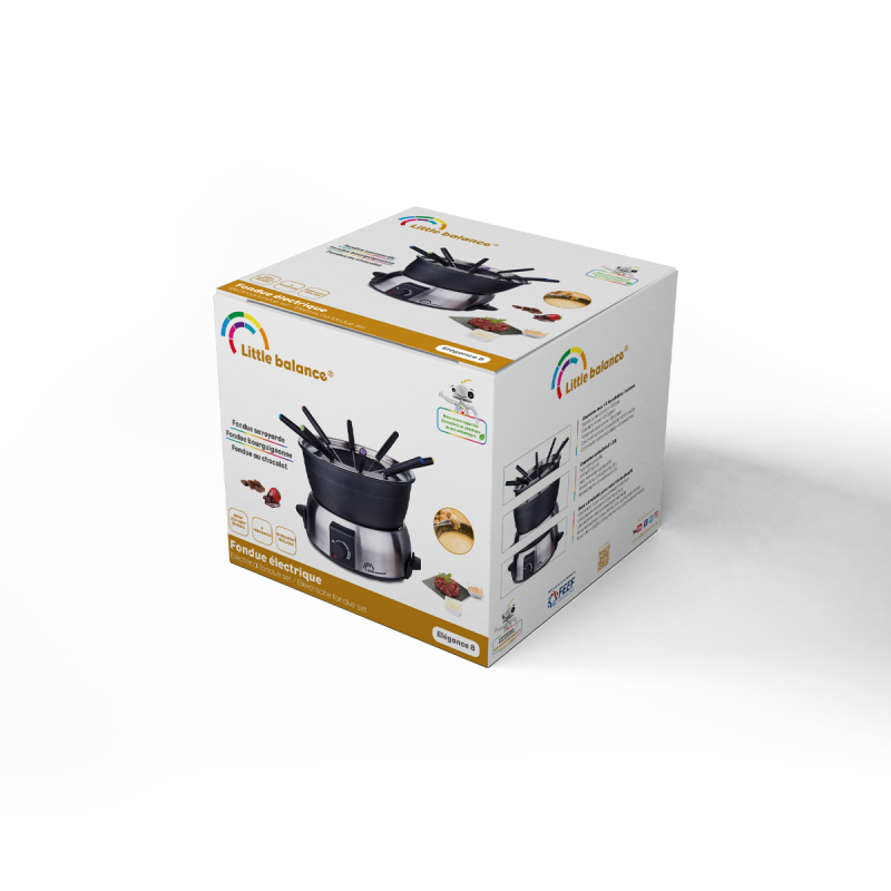 Appareil à fondue Elégance 800W Noir - LITTLE BALANCE - LB8386