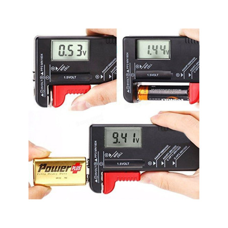 Testeur de piles à écran Numérique pour piles 1.5V - AKASHI - ALT14881