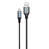 Câble USB 2.0 Type A/B Nylon 2m Noir - RADIOLA - FO1002