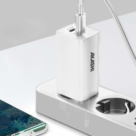 Chargeur Secteur ECO 83W + Cable type-C 100W - AKASHI - ALT30515