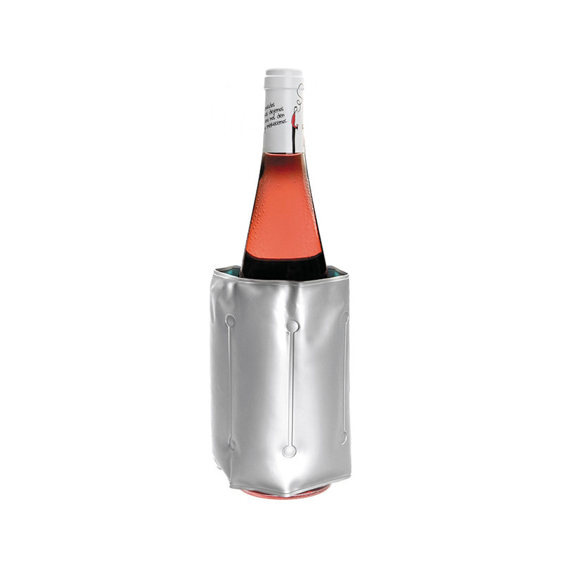 Réfrigérant pour bouteille 16x16x38cm Argent - IBILI - 786000