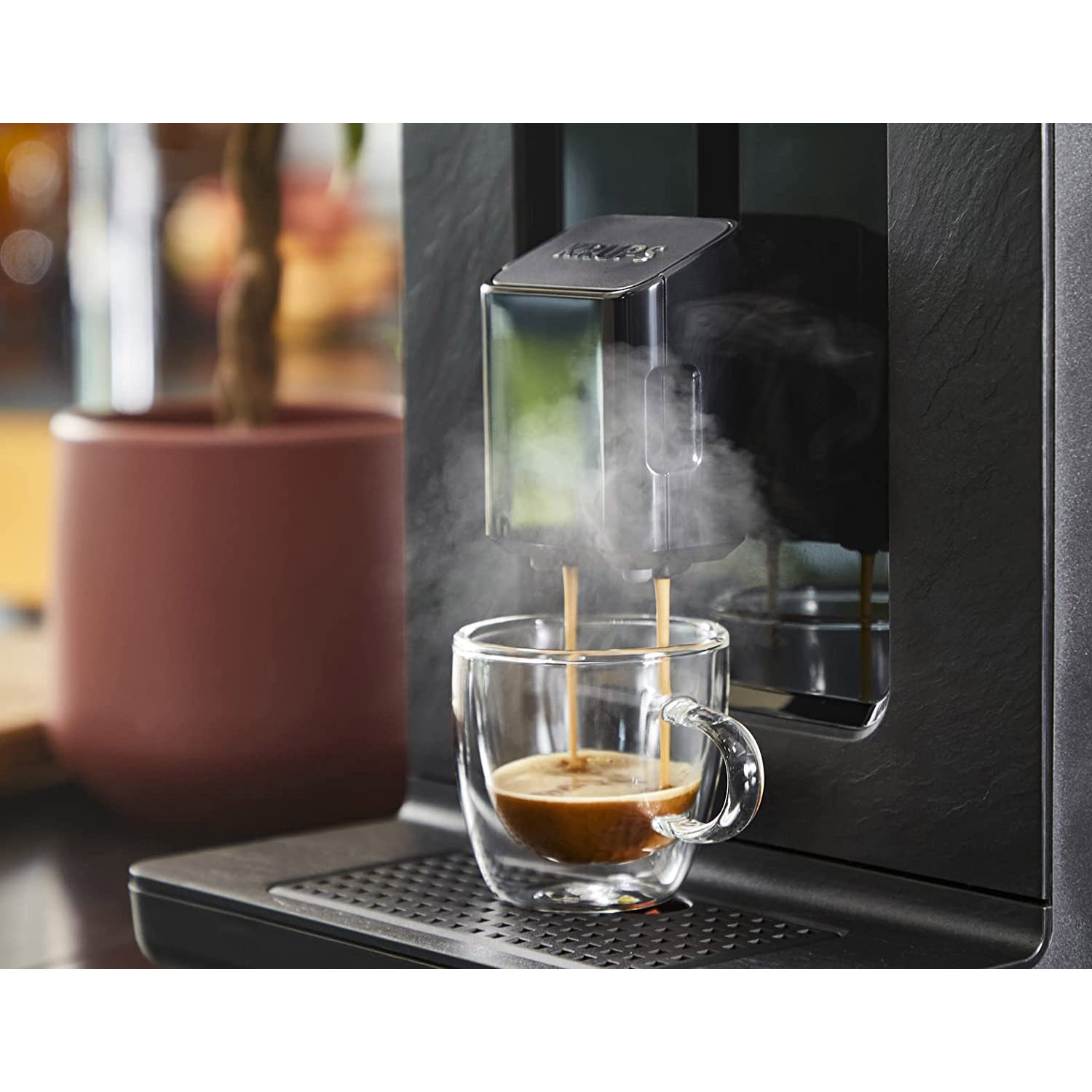 Machine à café Expresso Broyeur Krups Evidence 2.5L 1450W Noir