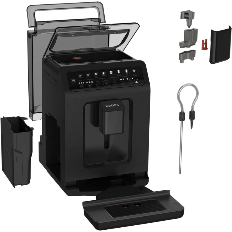 Machine à café Expresso Broyeur Krups Evidence 2.5L 1450W Noir - KRUPS - EA897B10