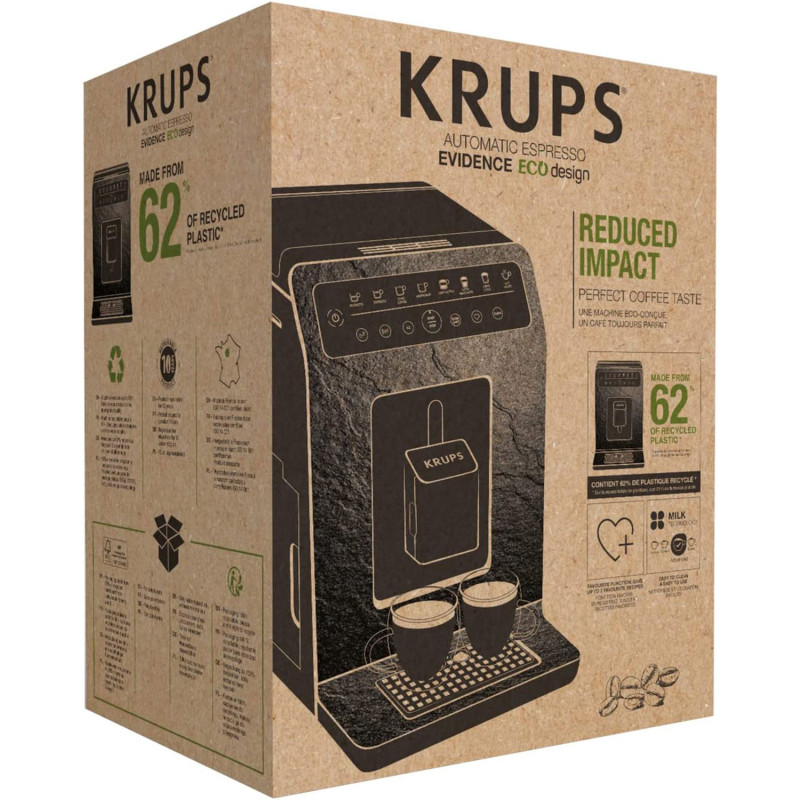 Machine à café Expresso Broyeur Krups Evidence 2.5L 1450W Noir - KRUPS - EA897B10