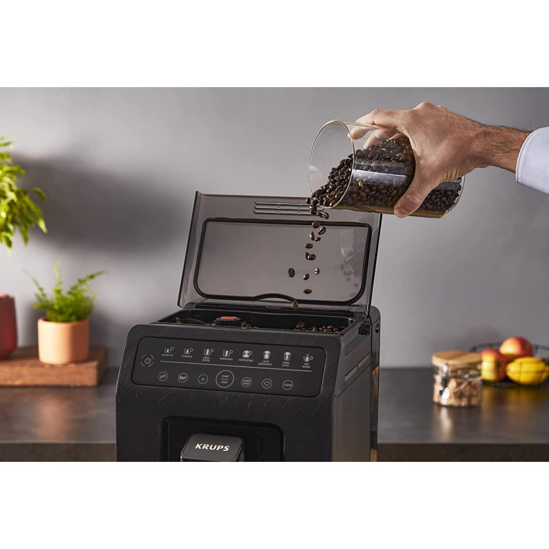 Machine à café Expresso Broyeur Krups Evidence 2.5L 1450W Noir - KRUPS - EA897B10