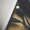 Câble USB 2.0 USB A/USB B Mâle/Mâle 1.8m Noir - APM - 570300