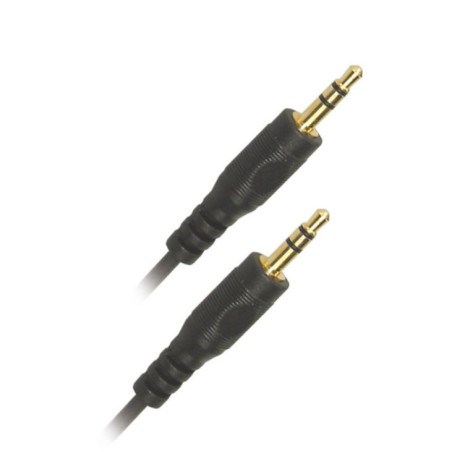 Câble Jack 3.5mm Mâle/Mâle 2m Noir - APM - 418015