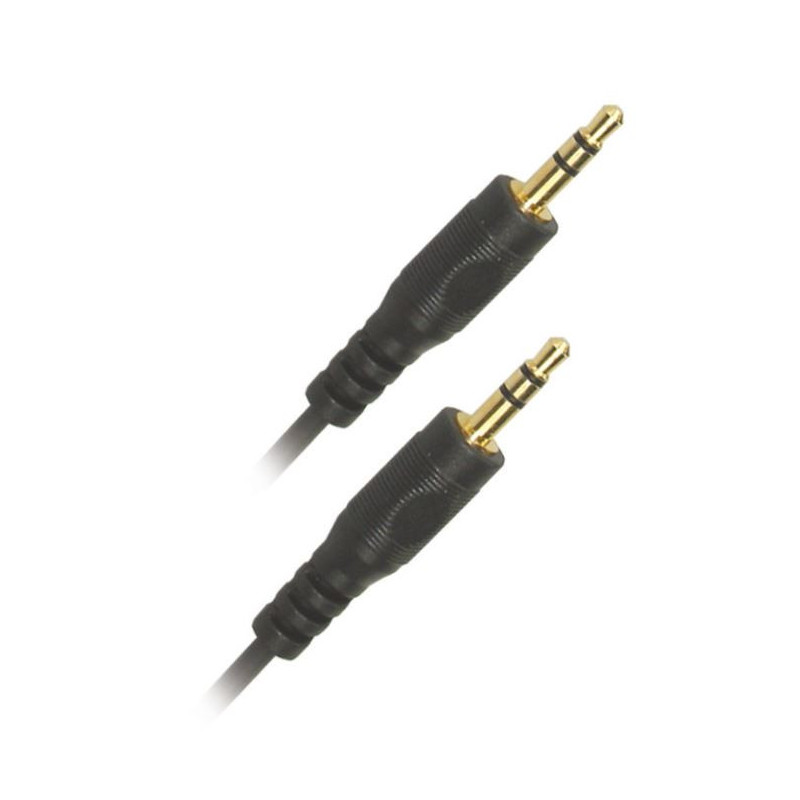 Câble Jack 3.5mm Mâle/Mâle 5m Noir - APM - 418016