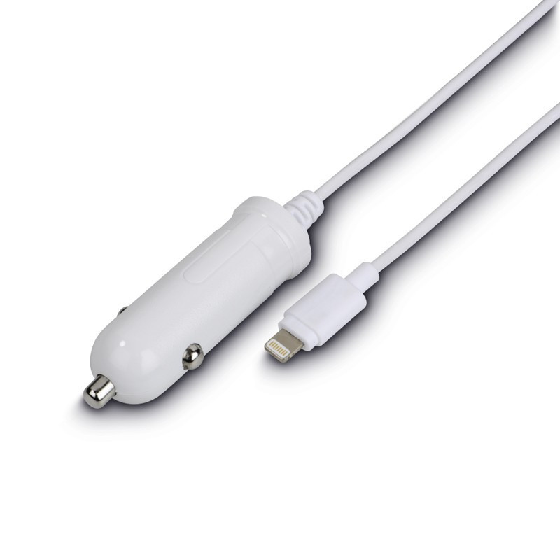 Chargeur pour voiture Lightning 1A Apple iPad/iPhone/iPod Blanc - HAMA - 0173862