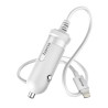 Chargeur pour voiture Lightning 1A Apple iPad/iPhone/iPod Blanc - HAMA - 0173862
