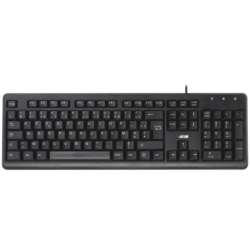 Pack Clavier Souris Filaire Noir - APM - 100040