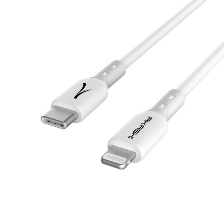 Câble renforcé USB Type-C vers Lightning 1m Blanc - AKASHI - ALT28147