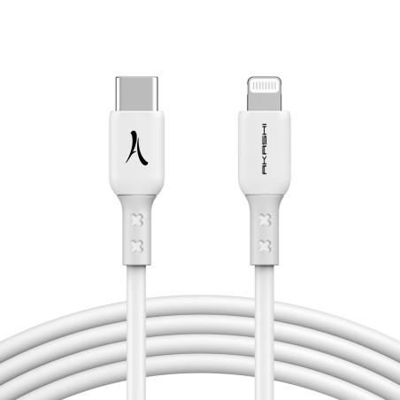 Câble renforcé USB Type-C vers Lightning 1m Blanc - AKASHI - ALT28147