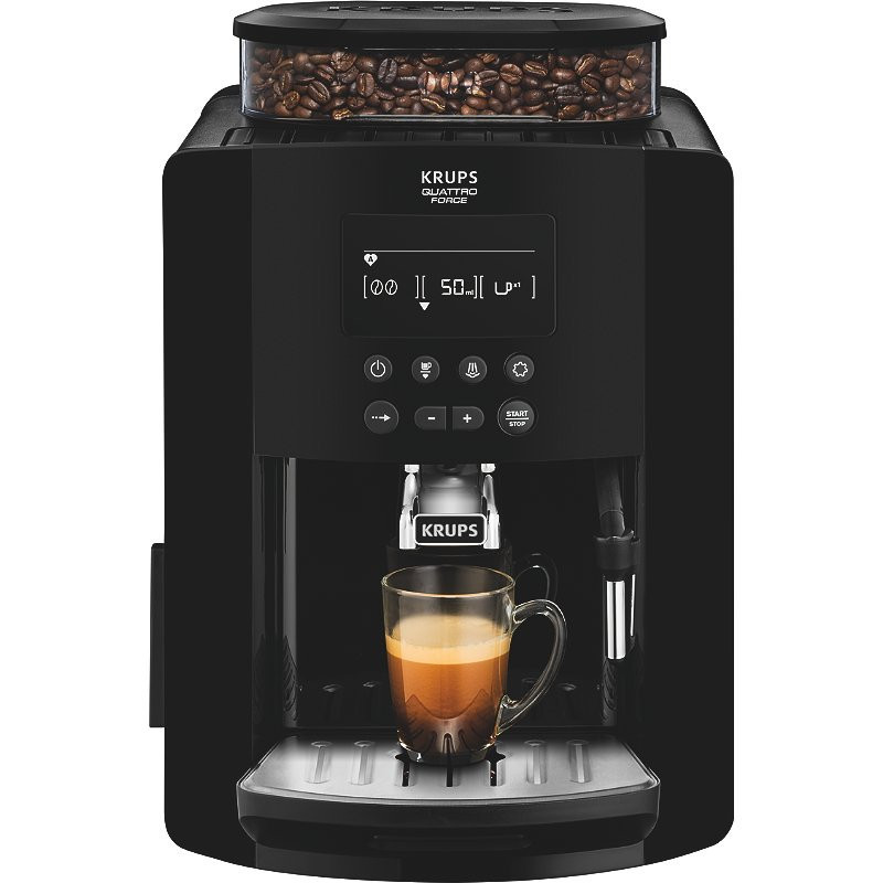 Expresso Broyeur à café grains Quattro Force 1.7L Noir - KRUPS - YY3074FD
