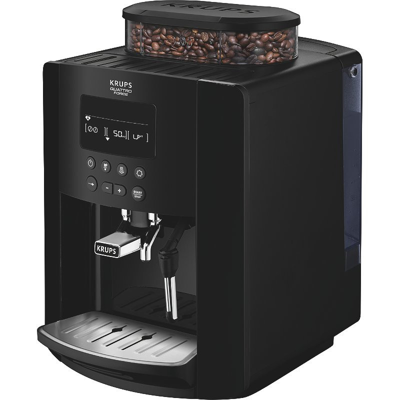 Expresso Broyeur à café grains Quattro Force 1.7L Noir - KRUPS - YY3074FD