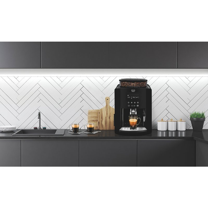 Expresso Broyeur à café grains Quattro Force 1.7L Noir - KRUPS - YY3074FD