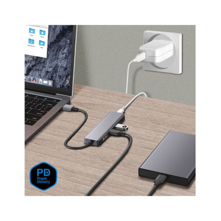 Hub & Concentrateur USB 3.2 Gen 1 Type-C - AKASHI - ALT16182