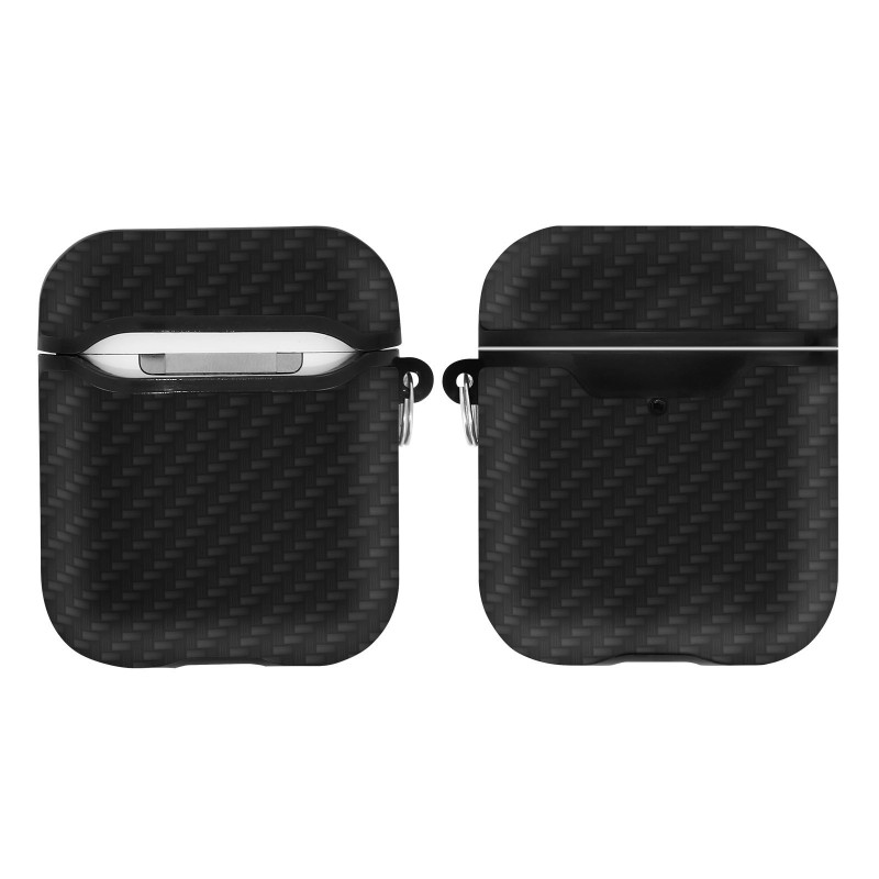 Coque pour Airpod 1 & 2 Carbone Noir - AKASHI - ALT24934