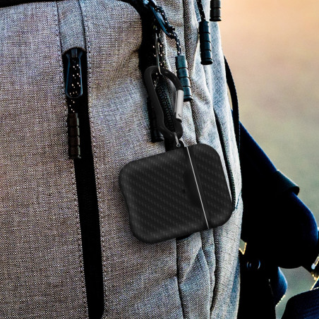 Coque pour Airpod 1 & 2 Carbone Noir - AKASHI - ALT24934