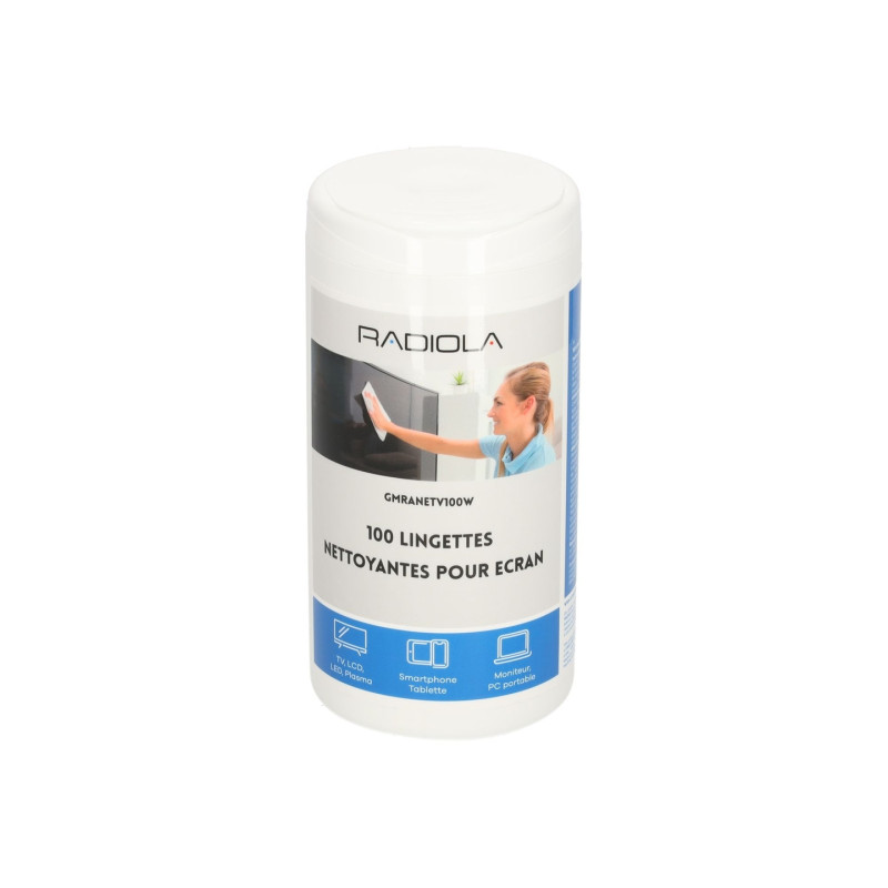 Boite de 100 lingettes nettoyantes - RADIOLA - GMRANETV100W