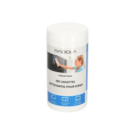 Boite de 100 lingettes nettoyantes - RADIOLA - GMRANETV100W